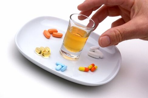Pëllen an Alkohol nodeems de Gallebladder erofgeholl huet